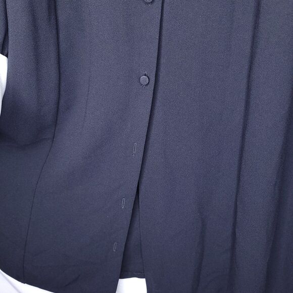 Zara Dress Large Tuxedo Bib Pintuck French Ruffle Button Down - Picture 6 of 13